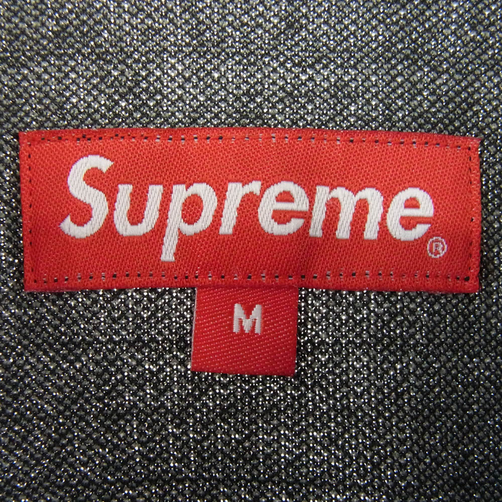 Supreme シュプリーム 22SS Repeat Track Jacket ロゴ総柄 リピート トラック ジャケット ジャージ ダークグレー系 M【中古】