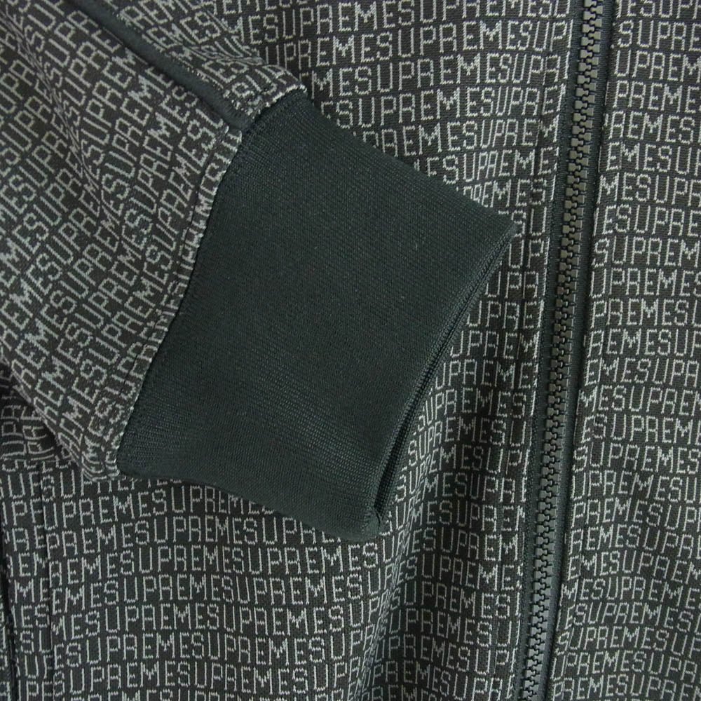 Supreme シュプリーム 22SS Repeat Track Jacket ロゴ総柄 リピート トラック ジャケット ジャージ ダークグレー系 M【中古】