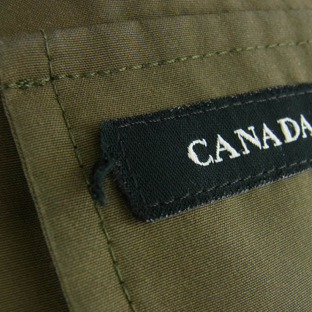 CANADA GOOSE カナダグース 2301JM サザビーリーグタグ RUSSELL PARKA ファーフード付き ラッセル パーカ ダウン ジャケット カーキ系 M【中古】