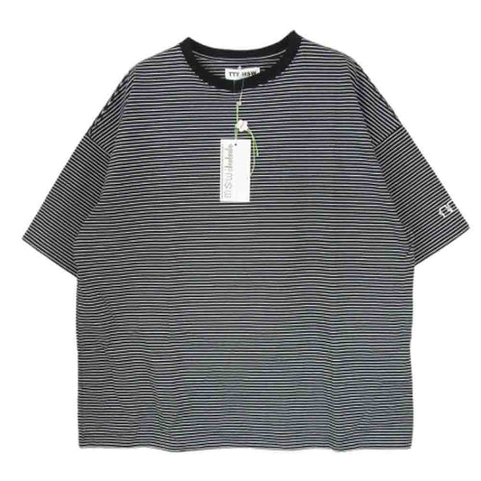 ティー TTT-CT07 Border Tee ボーダー 半袖 Tシャツ ブラック系 M【美品】【中古】