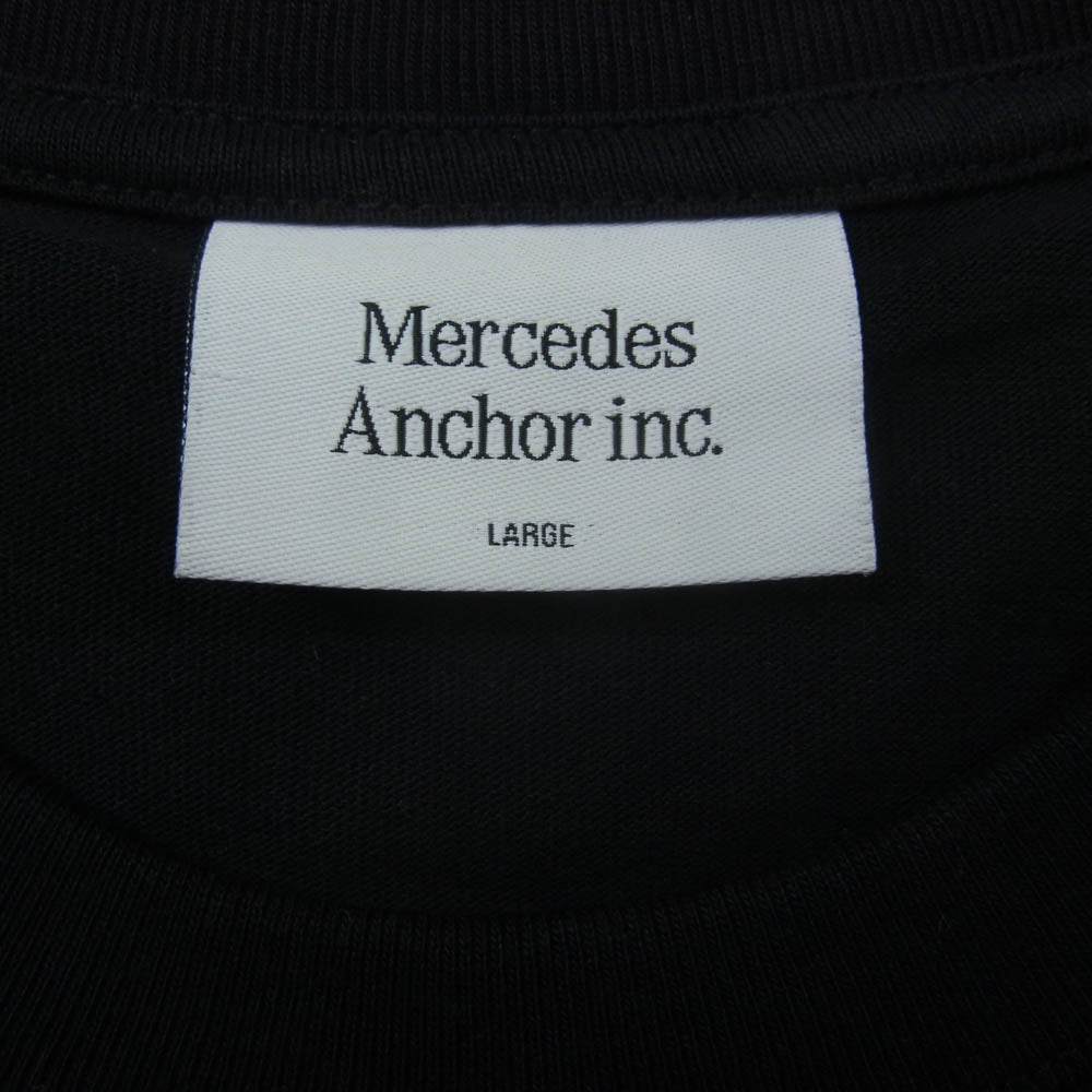 メルセデスアンカーインク ANC24TE06 POCKET TEE ポケット ロゴ 半袖 Tシャツ ブラック系 L【中古】