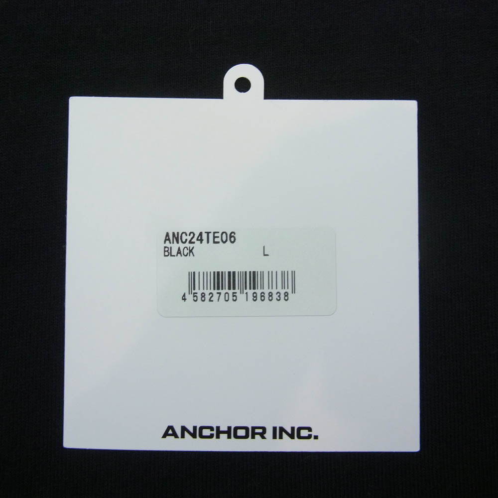 メルセデスアンカーインク ANC24TE06 POCKET TEE ポケット ロゴ 半袖 Tシャツ ブラック系 L【中古】
