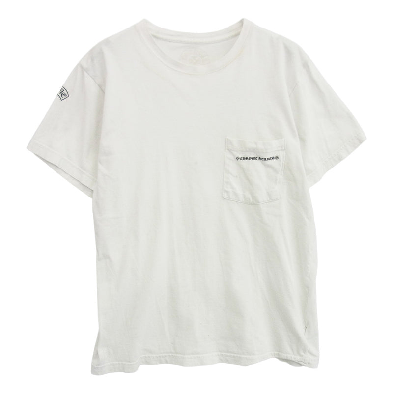 CHROME HEARTS クロムハーツ（原本無） FUCK YOU Pocket Tee ファック ユー バック ロゴ ポケット 半袖 Tシャツ ホワイト系 M【中古】