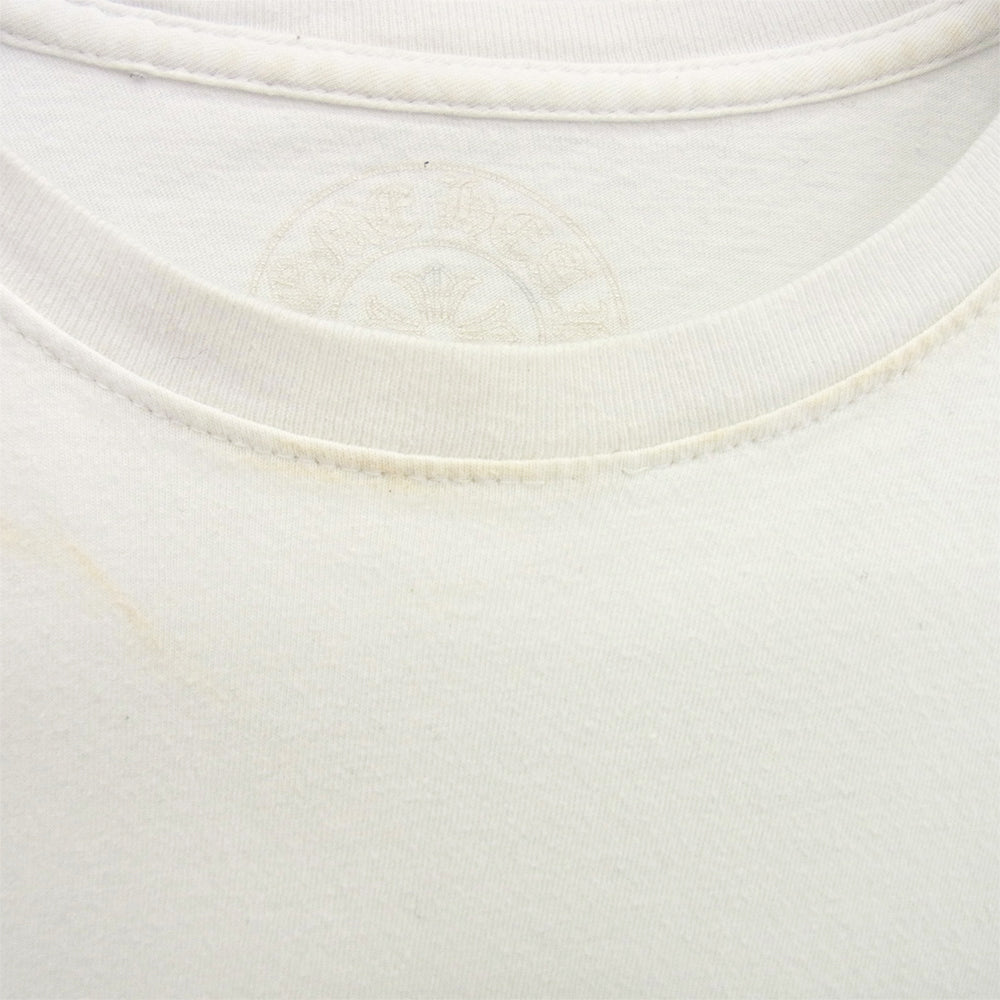 CHROME HEARTS クロムハーツ（原本無） FUCK YOU Pocket Tee ファック ユー バック ロゴ ポケット 半袖 Tシャツ ホワイト系 M【中古】