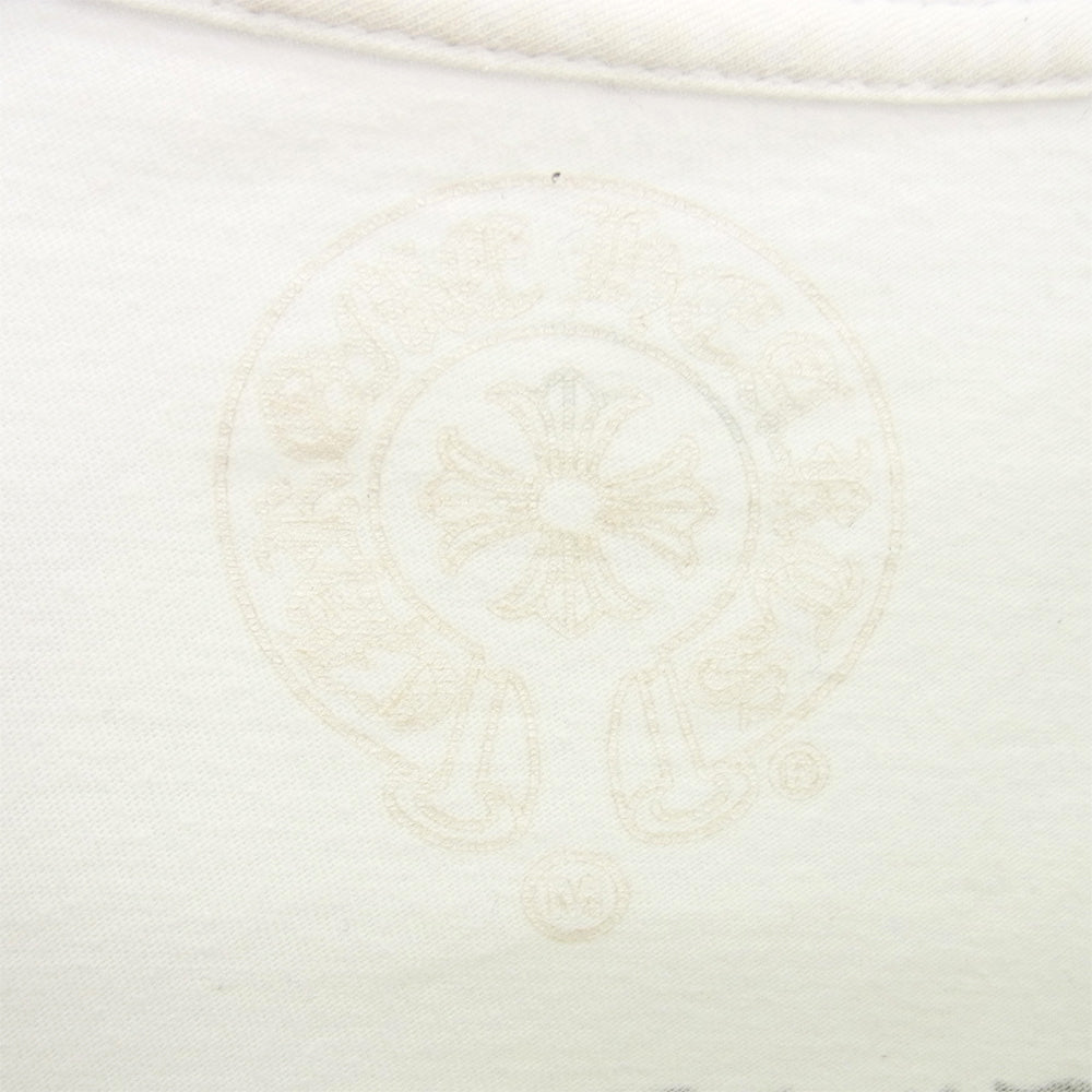 CHROME HEARTS クロムハーツ（原本無） FUCK YOU Pocket Tee ファック ユー バック ロゴ ポケット 半袖 Tシャツ ホワイト系 M【中古】