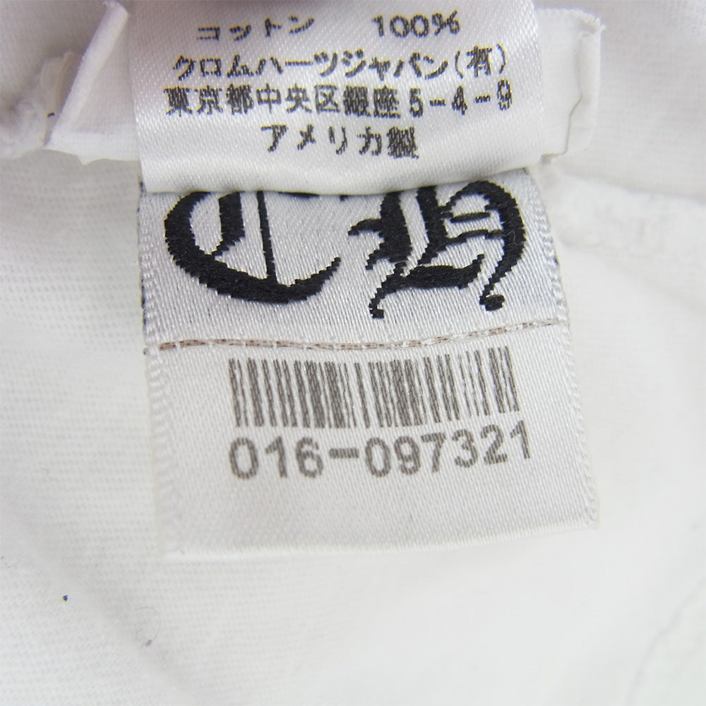 CHROME HEARTS クロムハーツ（原本無） FUCK YOU Pocket Tee ファック ユー バック ロゴ ポケット 半袖 Tシャツ ホワイト系 M【中古】