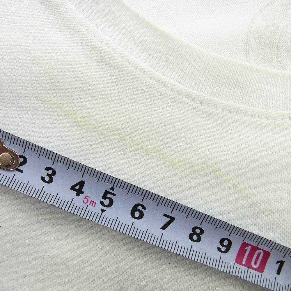 CHROME HEARTS クロムハーツ（原本無） FUCK YOU Pocket Tee ファック ユー バック ロゴ ポケット 半袖 Tシャツ ホワイト系 M【中古】
