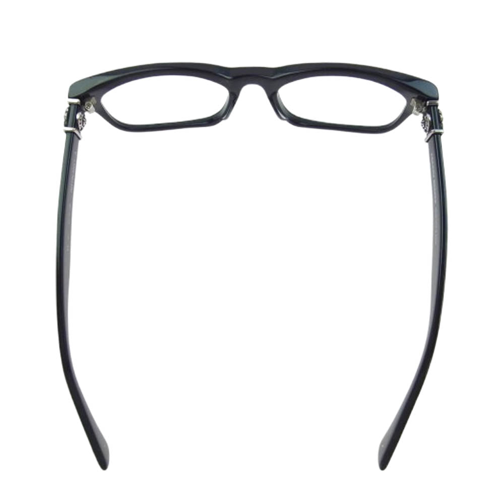 CHROME HEARTS クロムハーツ（原本無） GITTIN ANY?-A BSフレアテンプル メガネ 眼鏡 アイウェアケース付き ブラック系 52□19-145【中古】