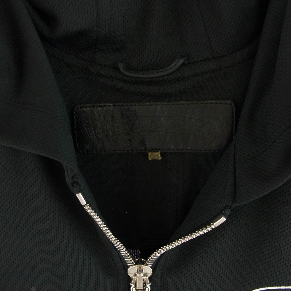 CHROME HEARTS クロムハーツ（原本無） TRACK HDZF FBRC ダガー クロスボール 袖ジップ トラック ジャケット フーディ ブラック系 S【中古】