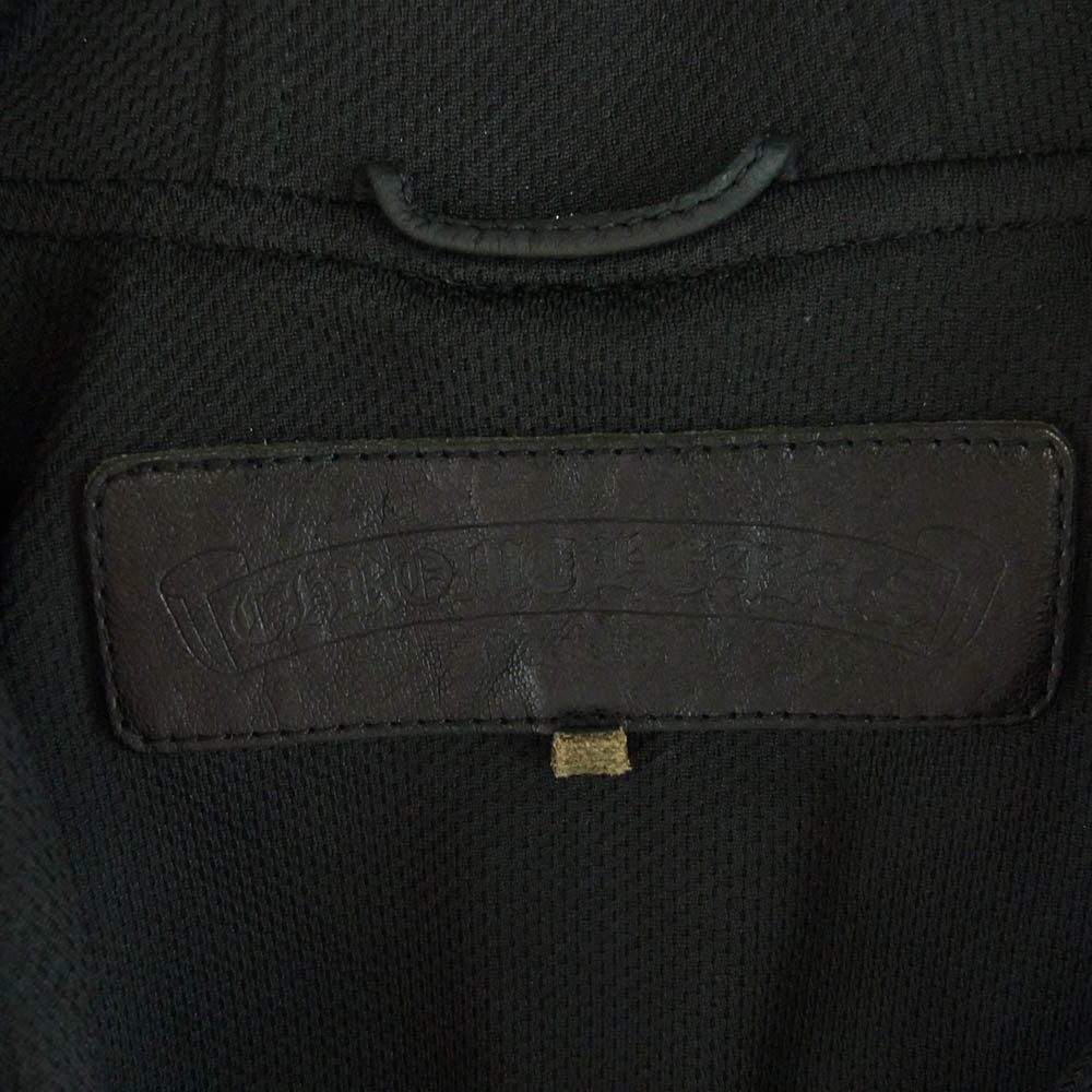 CHROME HEARTS クロムハーツ（原本無） TRACK HDZF FBRC ダガー クロスボール 袖ジップ トラック ジャケット フーディ ブラック系 S【中古】