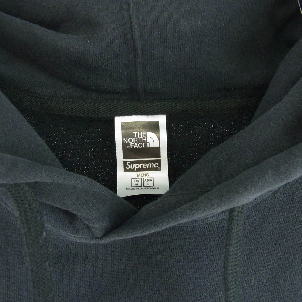 Supreme シュプリーム 22SS ×THE NORTH FACE ノースフェイス Bandana Hooded Sweatshirt バンダナ フード スウェット パーカー ブラック系 US M【中古】
