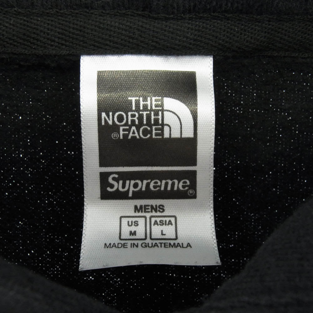 Supreme シュプリーム 22SS ×THE NORTH FACE ノースフェイス Bandana Hooded Sweatshirt バンダナ フード スウェット パーカー ブラック系 US M【中古】