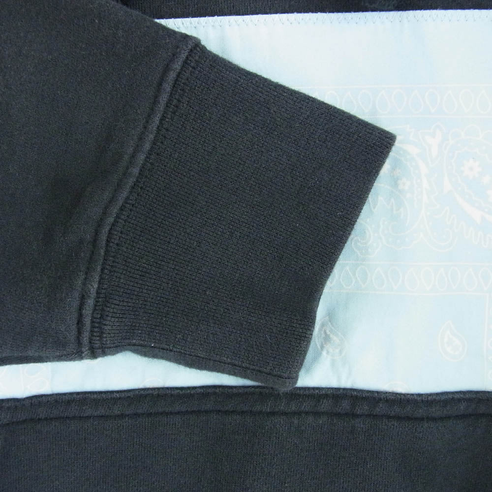 Supreme シュプリーム 22SS ×THE NORTH FACE ノースフェイス Bandana Hooded Sweatshirt バンダナ フード スウェット パーカー ブラック系 US M【中古】