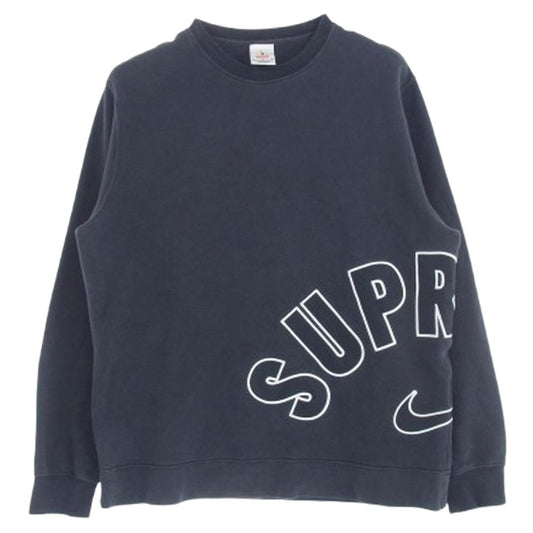 Supreme シュプリーム 22SS ×Nike ナイキ Arc Crewneck Black クルーネック スウェット ブラック系 M【中古】