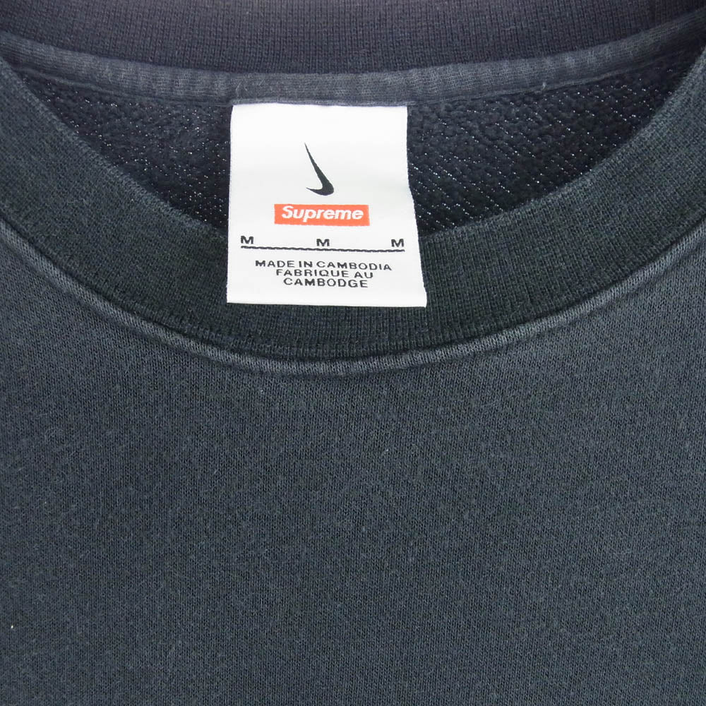 Supreme シュプリーム 22SS ×Nike ナイキ Arc Crewneck Black クルー