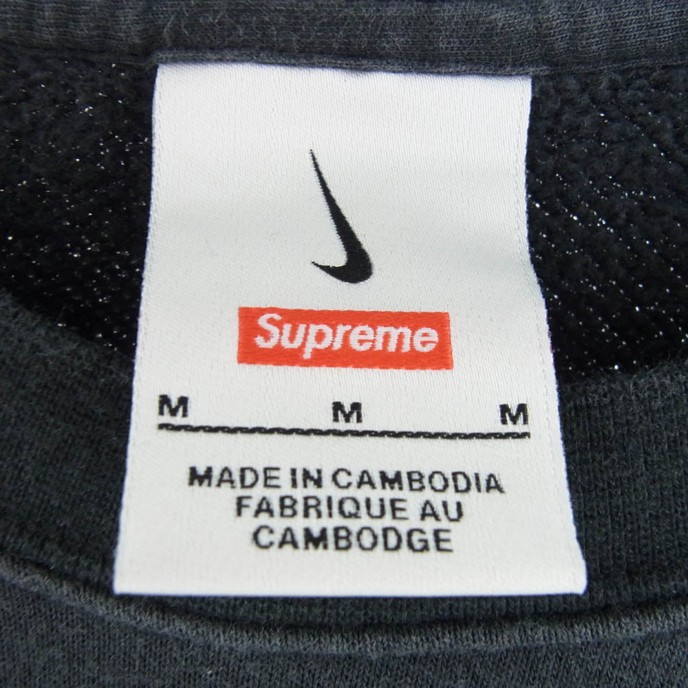 Supreme シュプリーム 22SS ×Nike ナイキ Arc Crewneck Black クルーネック スウェット ブラック系 M【中古】