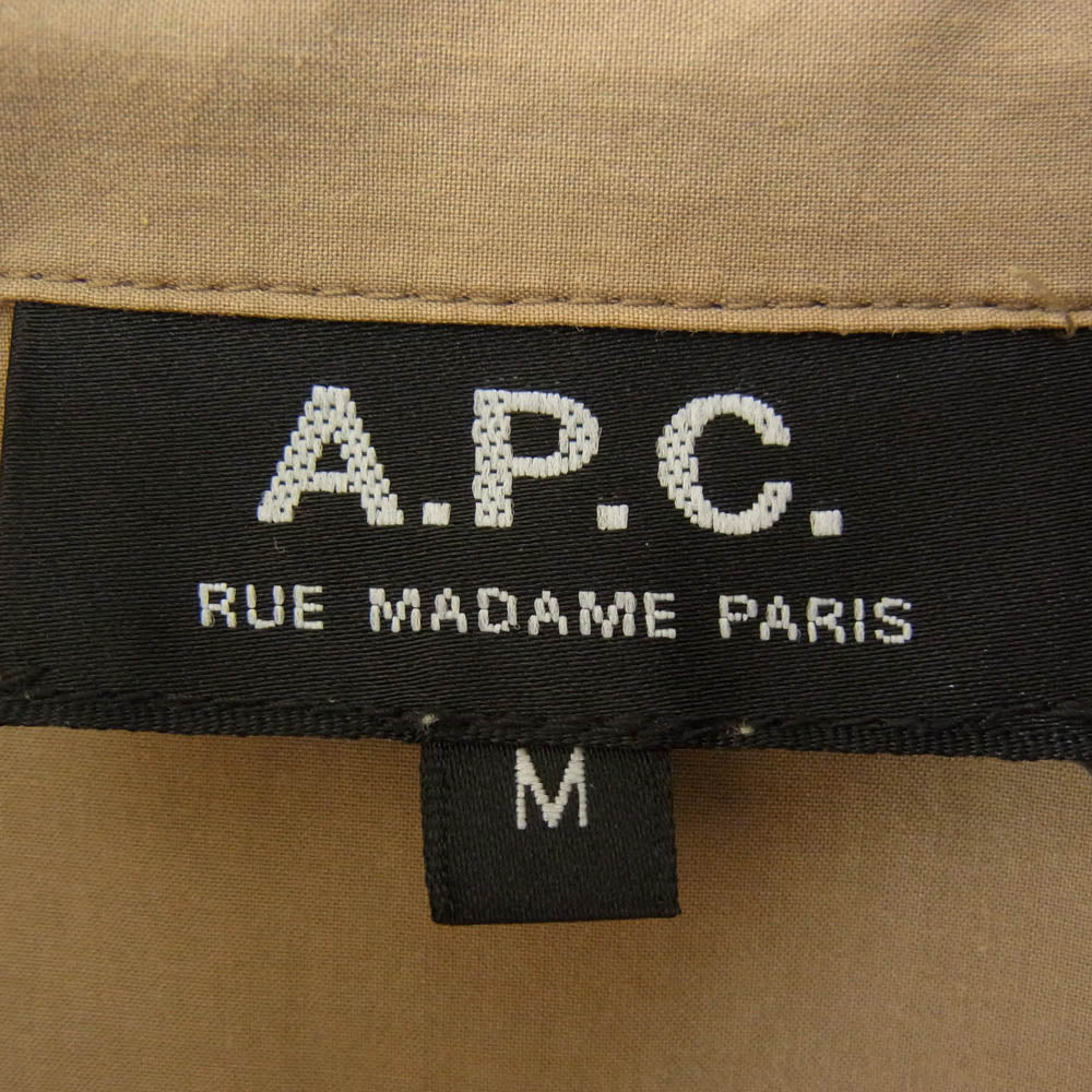 A.P.C. アーペーセー 24204-1-75131 ミリタリー コットン フィールドシャツ カーキ系 M【中古】