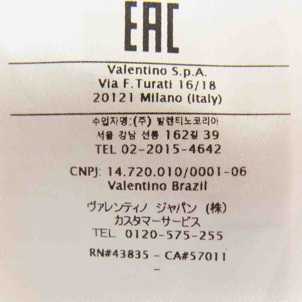 VALENTINO ヴァレンティノ 0000045669 01 ロゴプリント 半袖 Tシャツ ホワイト系 XS【中古】