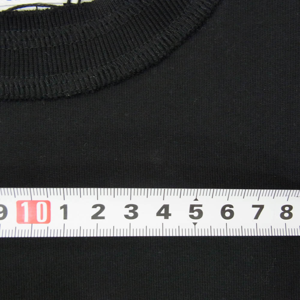 Sacai サカイ 21SS 21E2-COEQW-M26978 A.P.C. アーペーセー SIDE ZIP LOGO TEE ロゴプリント サイドジップ 半袖 Tシャツ ブラック系 XS【極上美品】【中古】