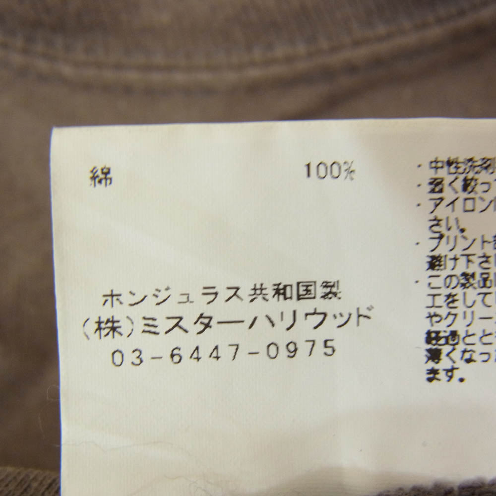 N.HOOLYWOOD エヌハリウッド 1202-CS22-054 ロゴ プリント 半袖 Tシャツ グレー系 38【中古】