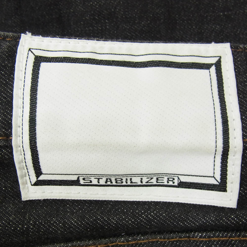 スタビライザージーンズ O-04 FLARE フレア パンツ ブラックデニム ブラック系 32【中古】