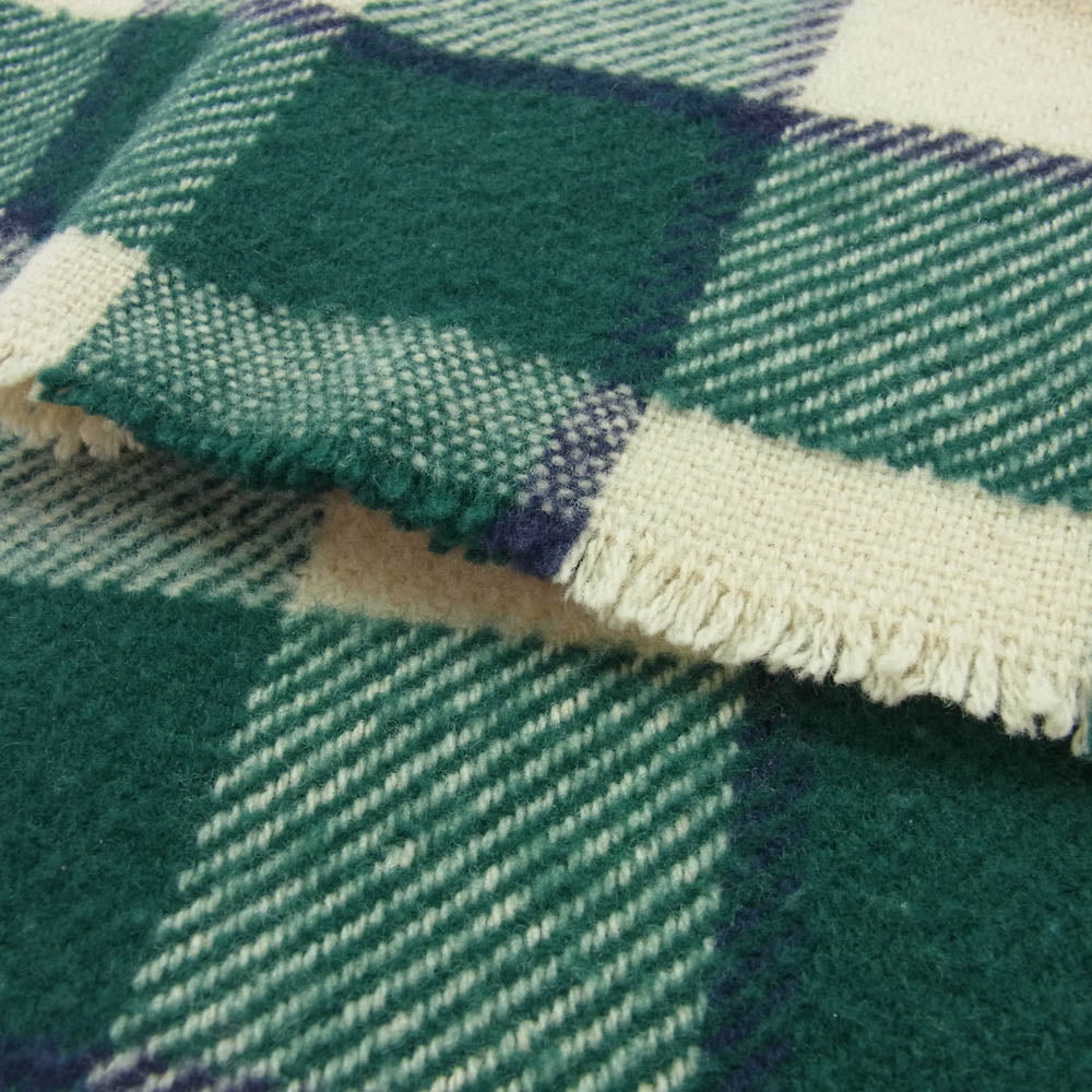ACNE STUDIOS アクネストゥディオズ 大判 ロゴ ストール マフラー グリーン系【中古】