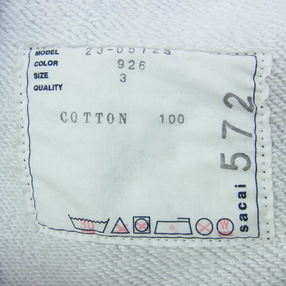 Sacai サカイ 23-0572S INTERSTELLAR Pullover 総柄 スウェット マルチカラー系 3【中古】