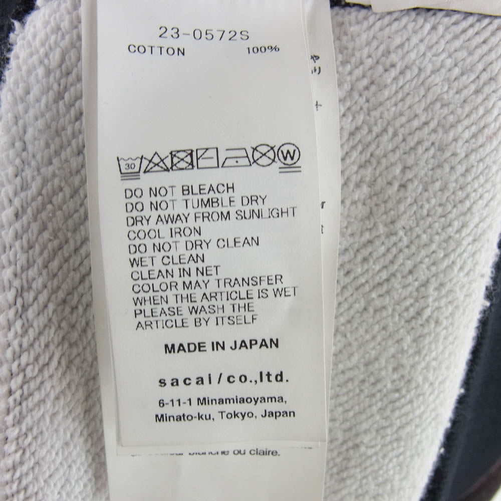 Sacai サカイ 23-0572S INTERSTELLAR Pullover 総柄 スウェット マルチカラー系 3【中古】