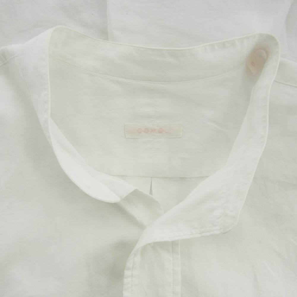 COMOLI コモリ 21AW U03-02002 バンドカラー 長袖 シャツ ホワイト系【中古】