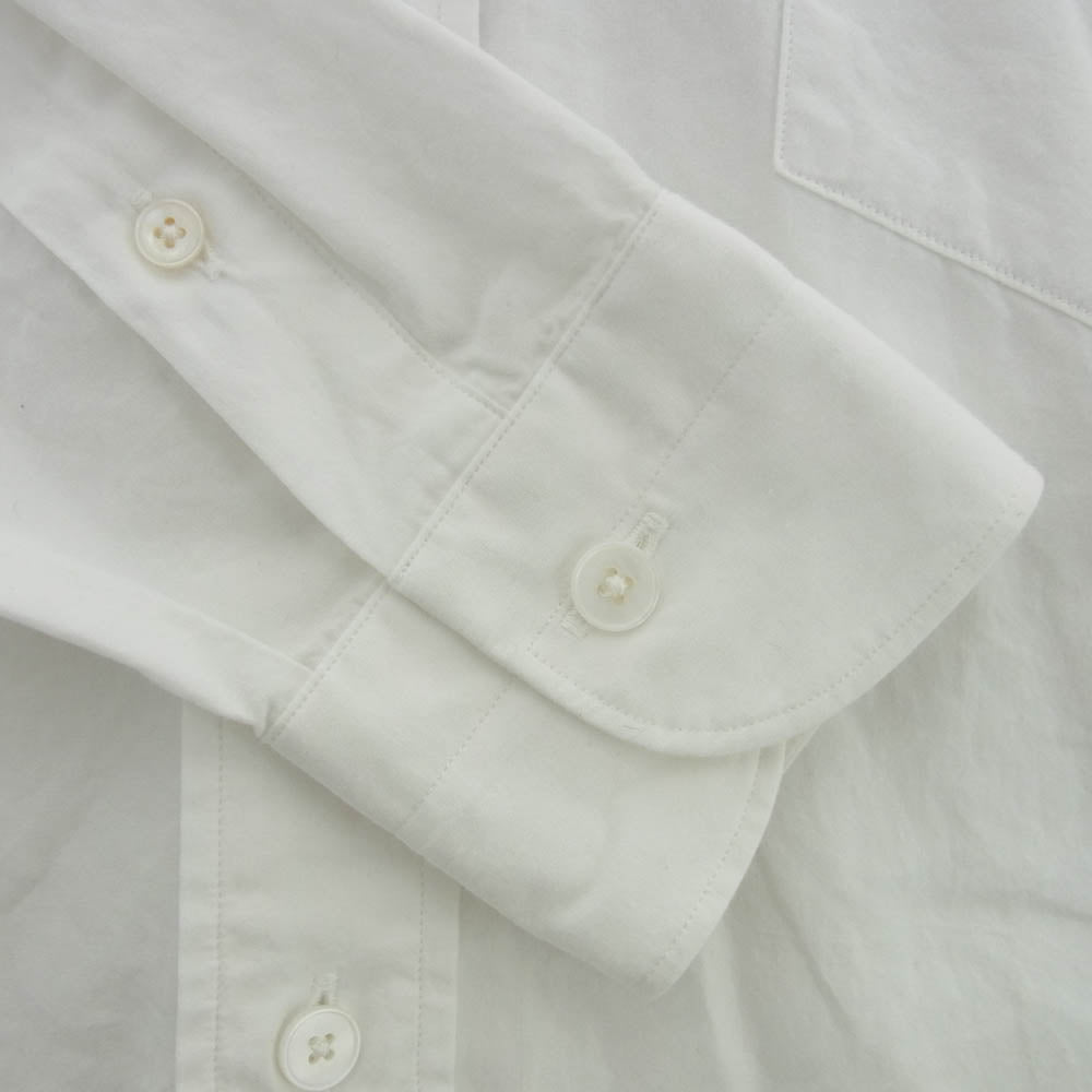 COMOLI コモリ 21AW U03-02002 バンドカラー 長袖 シャツ ホワイト系【中古】