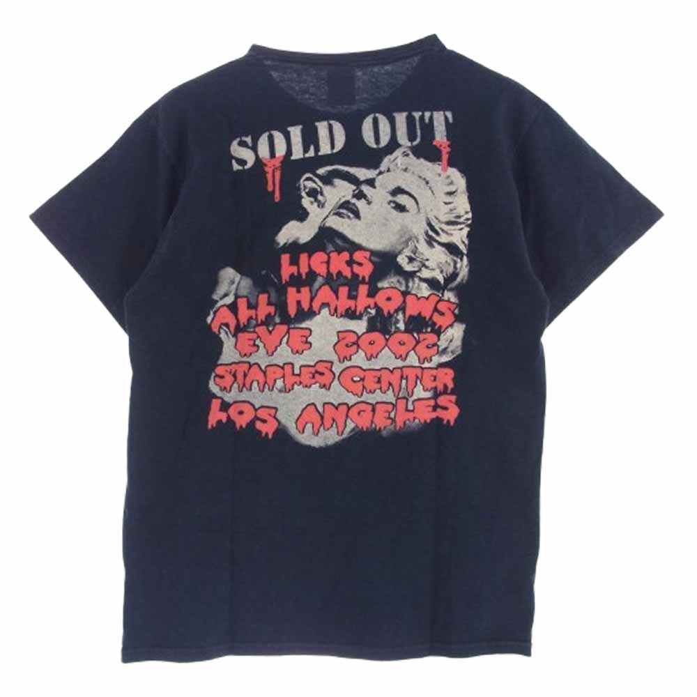 ヴィンテージ 00s Rolling Stones 2002 LICKS ツアー ローリング ストーンズ 半袖 Tシャツ ブラック系 M【中古】