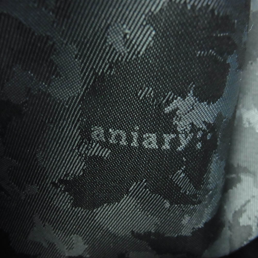 aniary アニアリ 07-02011 Shrink Leather シュリンクレザー トートバッグ ブラック系【新古品】【未使用】【中古】