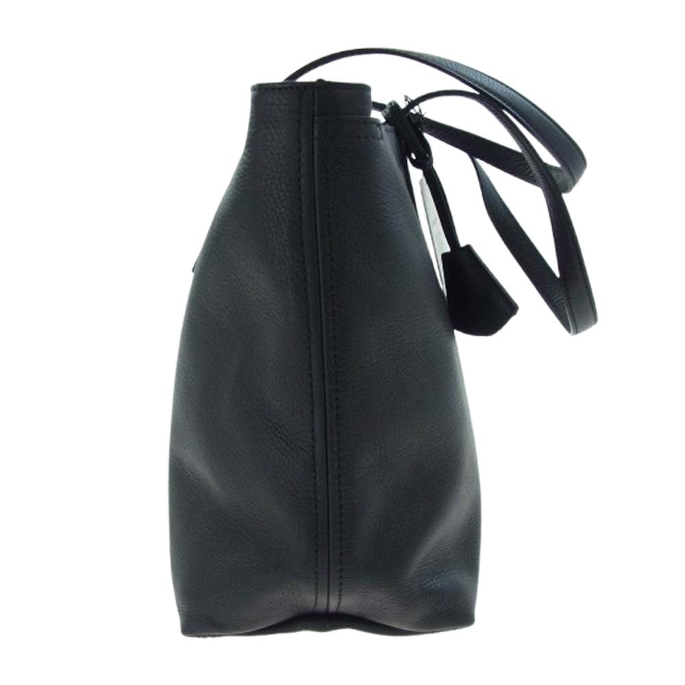 aniary アニアリ 07-02011 Shrink Leather シュリンクレザー トートバッグ ブラック系【新古品】【未使用】【中古】