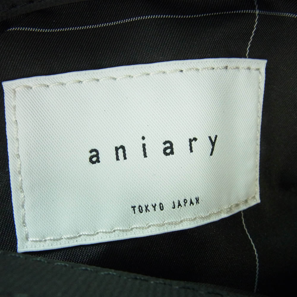 aniary アニアリ 34-01000 G-Film Leather ジーフィルムレザー トートバッグ ブラック系【新古品】【未使用】【中古】