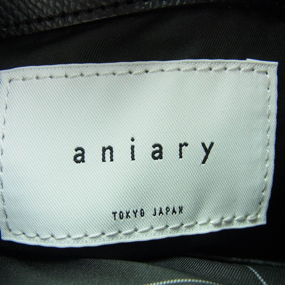 aniary アニアリ 33-02000 S-Film Leather エス-フィルム レザー トートバッグ ブラック系【新古品】【未使用】【中古】