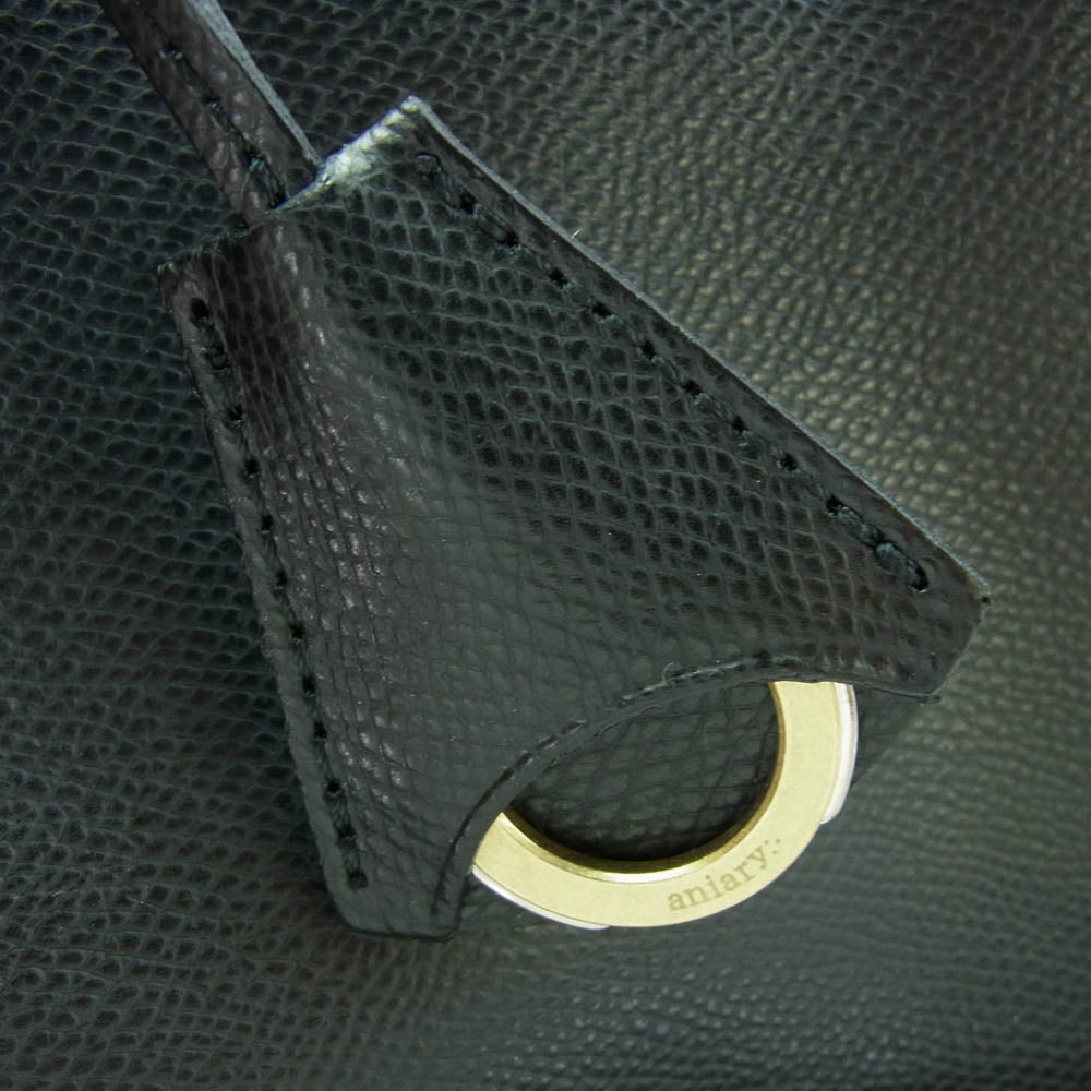 aniary アニアリ 33-02000 S-Film Leather エス-フィルム レザー トートバッグ ブラック系【新古品】【未使用】【中古】