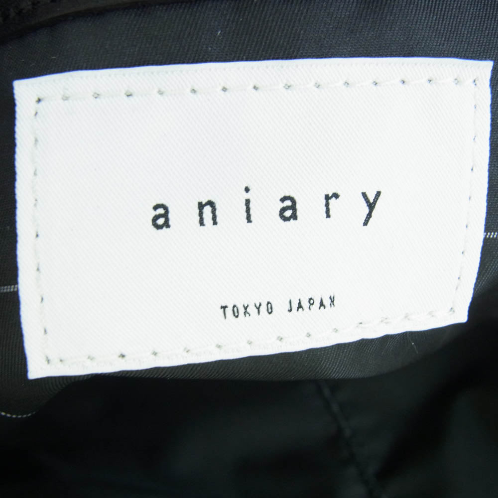 aniary アニアリ 36-02003 Artisan Leather アルティザン レザー トート バッグ ブラック系【新古品】【未使用】【中古】