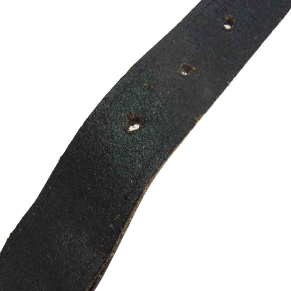 POLO RALPH LAUREN ポロ・ラルフローレン Bulldog Overlay Webbed Belt ブルドッグ ベルト ブラック系【中古】