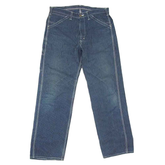 Lee リー LM4288 DUNGAREES PAINTER PANTS ウォバッシュ ストライプ ダンガリー ペインター パンツ インディゴブルー系 L【中古】
