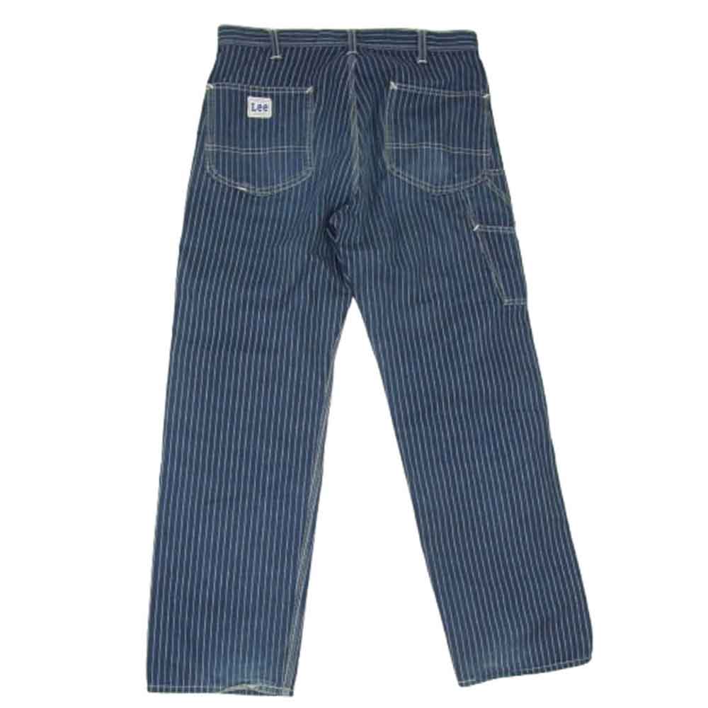Lee リー LM4288 DUNGAREES PAINTER PANTS ウォバッシュ ストライプ ダンガリー ペインター パンツ インディゴブルー系 L【中古】