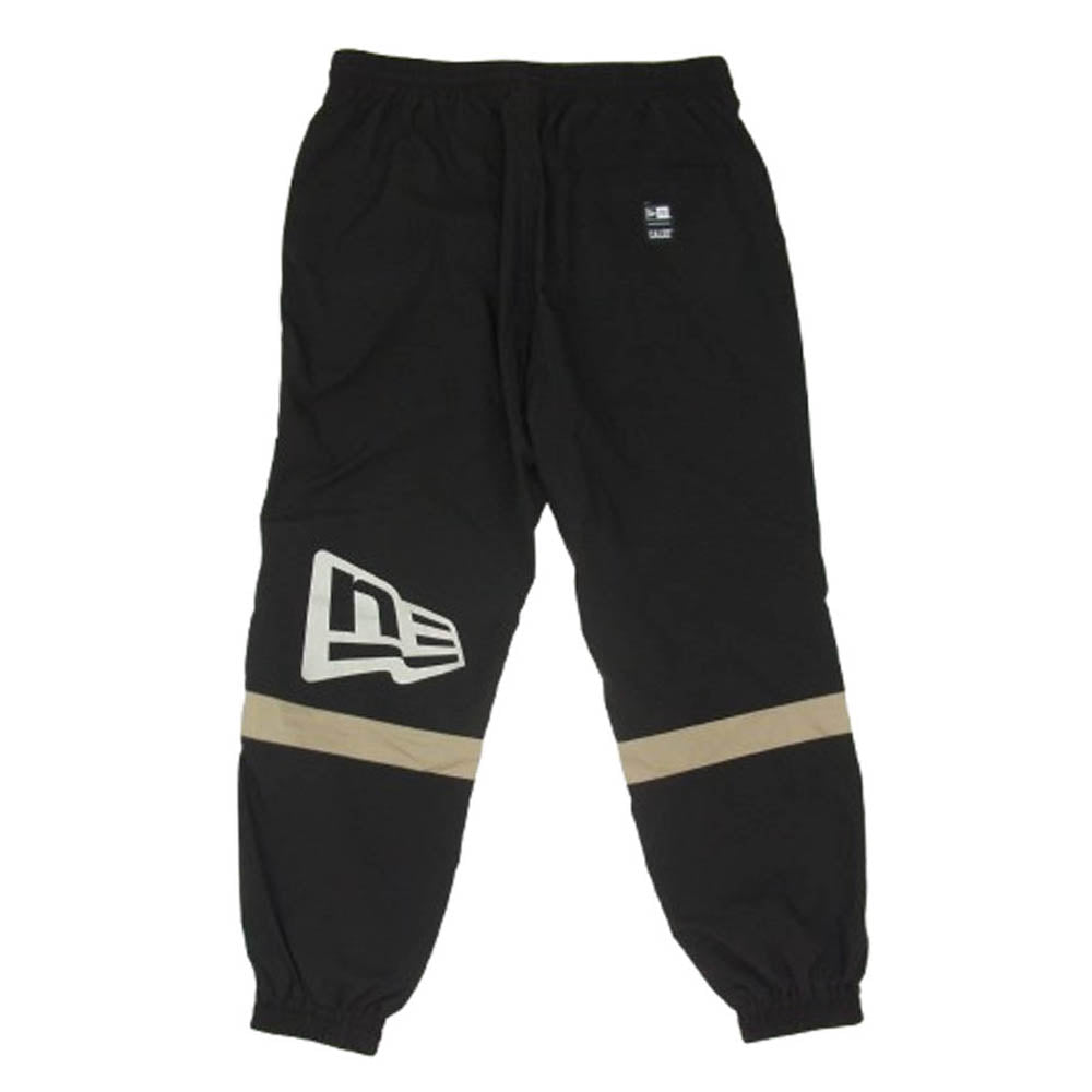 CALEE キャリー 25SS NEWERA LOGO OVERSIZED PIPING TRACK PANTS ニューエラ コラボ トラック パンツ ブラック系 XL【中古】