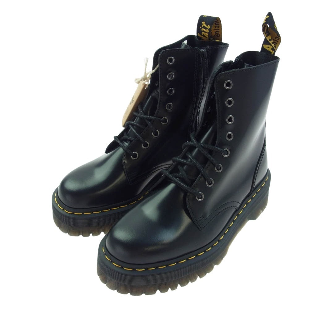 Dr.Martens ドクターマーチン 15265001 ORIGINALS BOOTS POLISHED SMOOTH JADON PLATFORM 8ホール ブーツ ブラック系 UK7【極上美品】【中古】