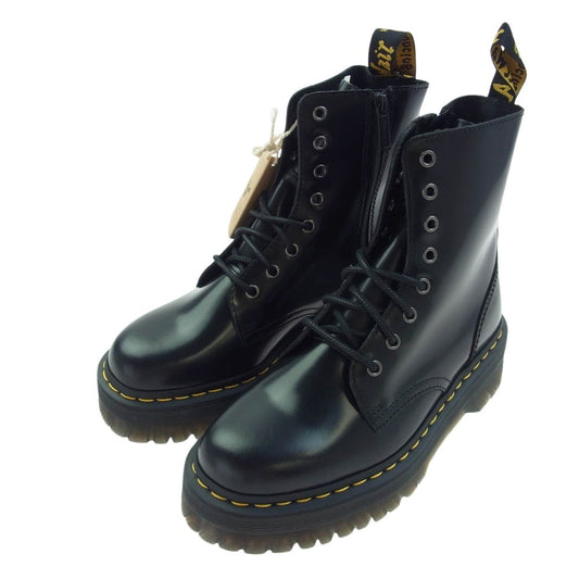 Dr.Martens ドクターマーチン 15265001 ORIGINALS BOOTS POLISHED SMOOTH JADON PLATFORM 8ホール ブーツ ブラック系 UK7【極上美品】【中古】