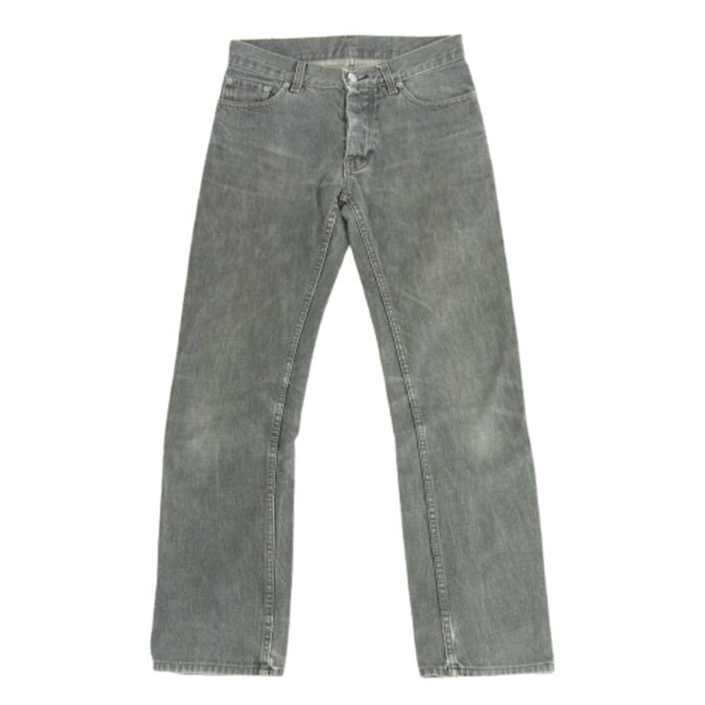 HELMUT LANG ヘルムートラング 本人期 CLASSIC CUT Denim Pants クラシック カット ボタンフライ ストレート デニム パンツ グレー系 29【中古】