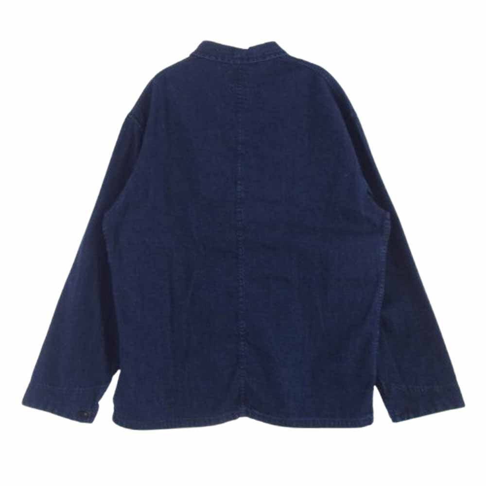 POST OVERALLS ポストオーバーオールズ 3125-8DI POST Chinois Travail 8oz Denim indigo deep wash フレンチ ワーク ジャケット インディゴブルー系 M【中古】
