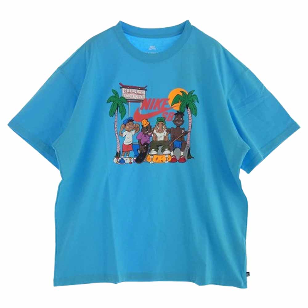 NIKE ナイキ FJ1150-416 SB Crenshaw Skate Club Tee 半袖 Tシャツ ライトブルー系 XL【美品】【中古】