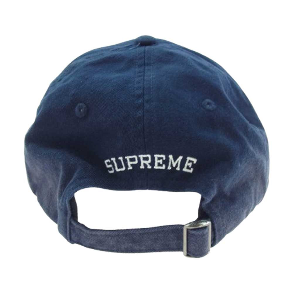 Supreme シュプリーム 25SS Leather Applique 6-Panel レザー アップリケ 6パネル キャップ 帽子 ネイビー系【新古品】【未使用】【中古】
