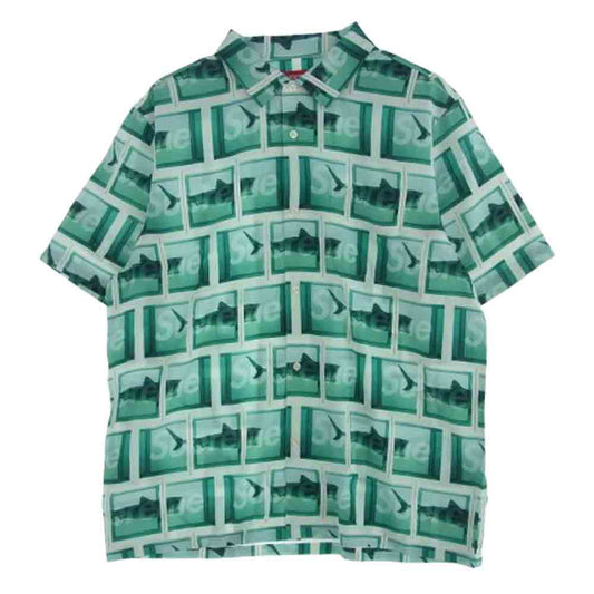 Supreme シュプリーム 25SS Damien Hirst SS Shirt ダミアン ハースト 半袖 シャツ グリーン系 XL【新古品】【未使用】【中古】