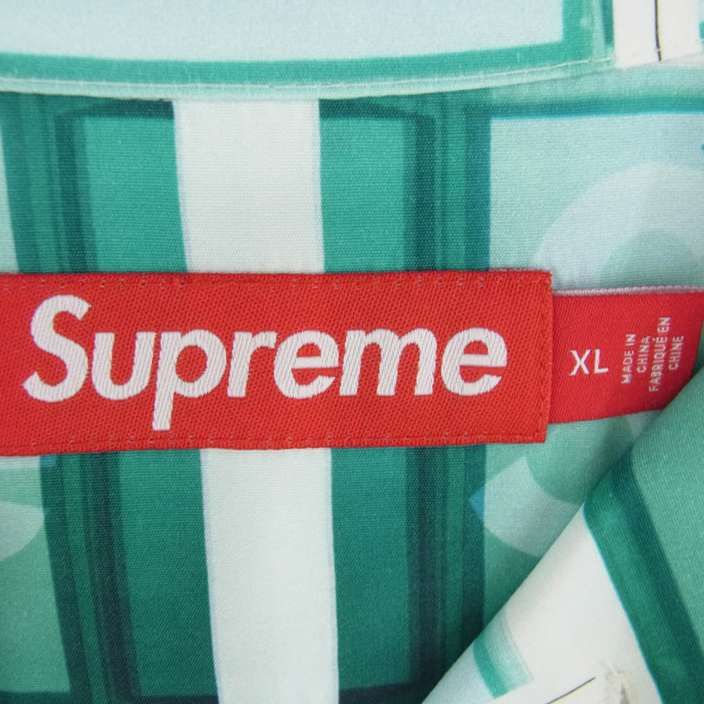 Supreme シュプリーム 25SS Damien Hirst SS Shirt ダミアン ハースト 半袖 シャツ グリーン系 XL【新古品】【未使用】【中古】