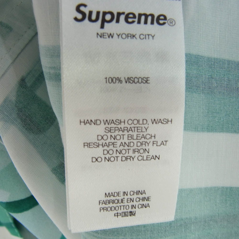 Supreme シュプリーム 25SS Damien Hirst SS Shirt ダミアン ハースト 半袖 シャツ グリーン系 XL【新古品】【未使用】【中古】